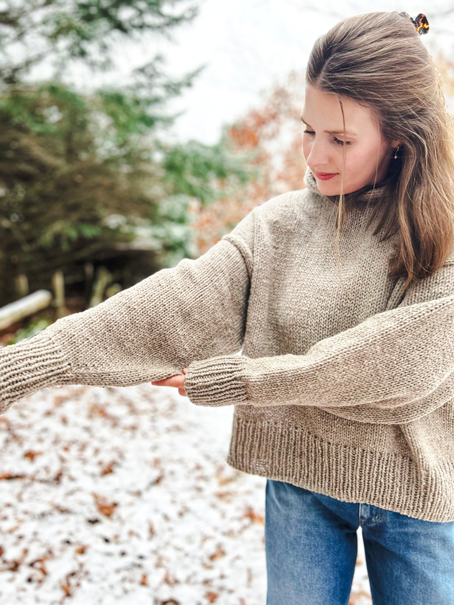 Snow Day Hoodie Knitting Pattern