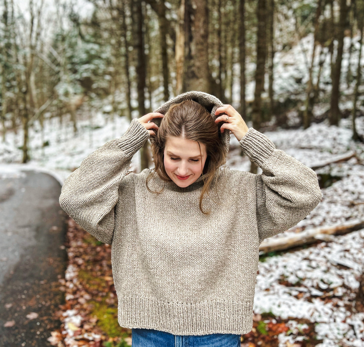 Snow Day Hoodie Knitting Pattern
