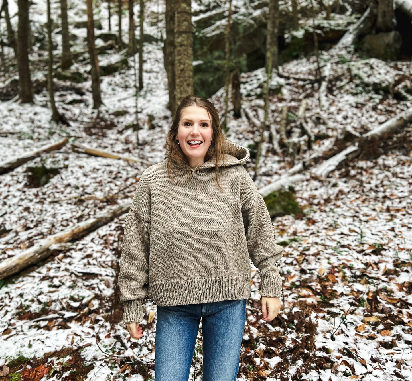 Snow Day Hoodie Knitting Pattern