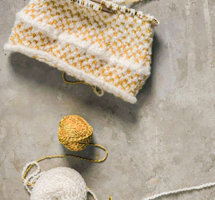 Checker Bucket Hat Knitting Pattern